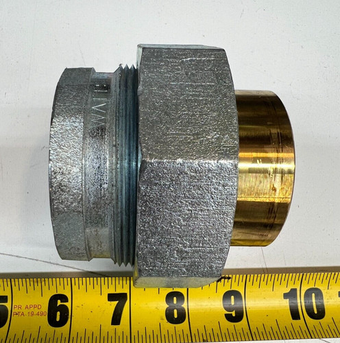 2" Watts LF3001A Socket x Female NPT Threaded Dielectric Union LF Brass Steel