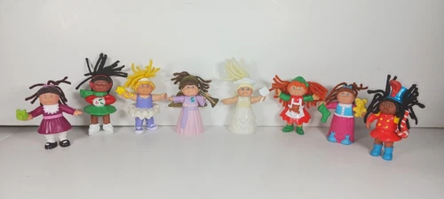 Vintage Cabbage Patch Kids CPK Mini Poseable Doll Figures 3" 1992 1994 Lot of 8