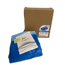 HIWENA Inflatable Kiddie Pool 45"x35"x14" Blue Kids Swimming Pool Summer Water F