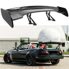 57" Gloss Black GT Racing Rear Trunk Spoilers Wing Lid For Mazda MX-5 Miata NC