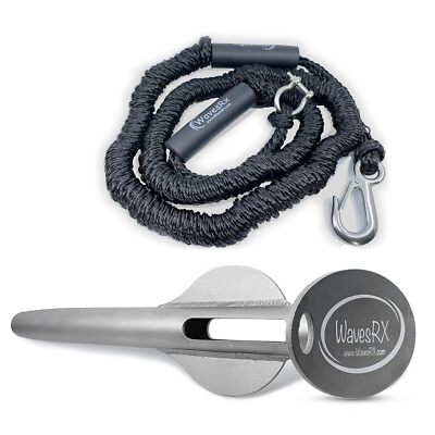 WAVESRX Beach Anchoring Bundle for Boats & Pontoons | 18'' WaveCobra Aluminum Spi