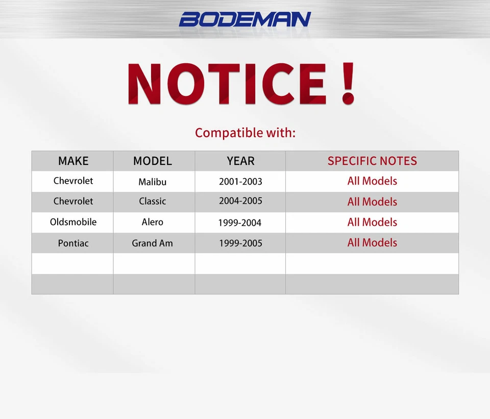 Cojinete de cubo de rueda trasera para Chevy Malibu 2001 2002 2003 1999-2004 Grand Am Alero Foto 2 de 4