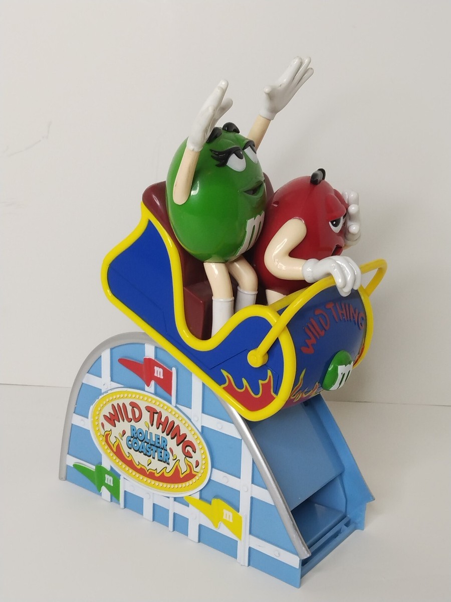 M&M Wild Thing Roller Coaster Candy Dispenser Original Red