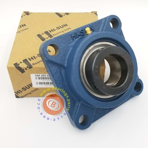 1.4375 in Square Flange Units Cast Iron SAF20723 Mounted Bearing SA207