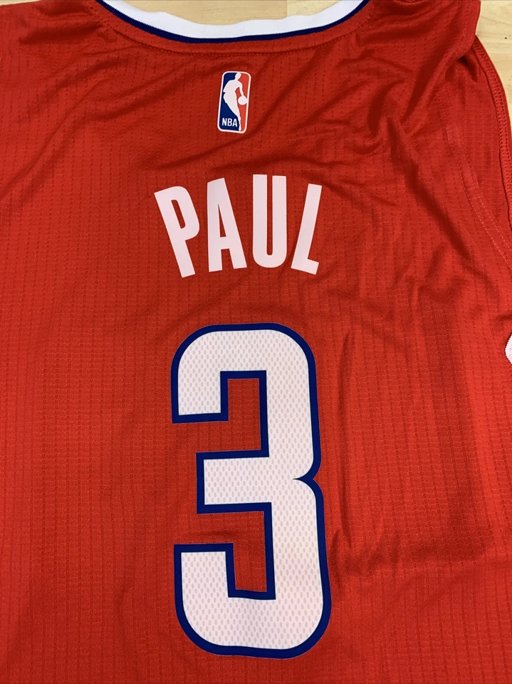 New 2014 Chris Paul Clippers Men’s Size Large Red Rev 30 Adidas Jersey With Tags - Image 3 of 4