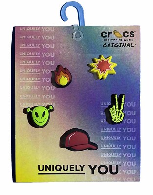Crocs x Jibbitz Charms Original / Rare Collector Uniquely You / K00l Guy 5er Pack
