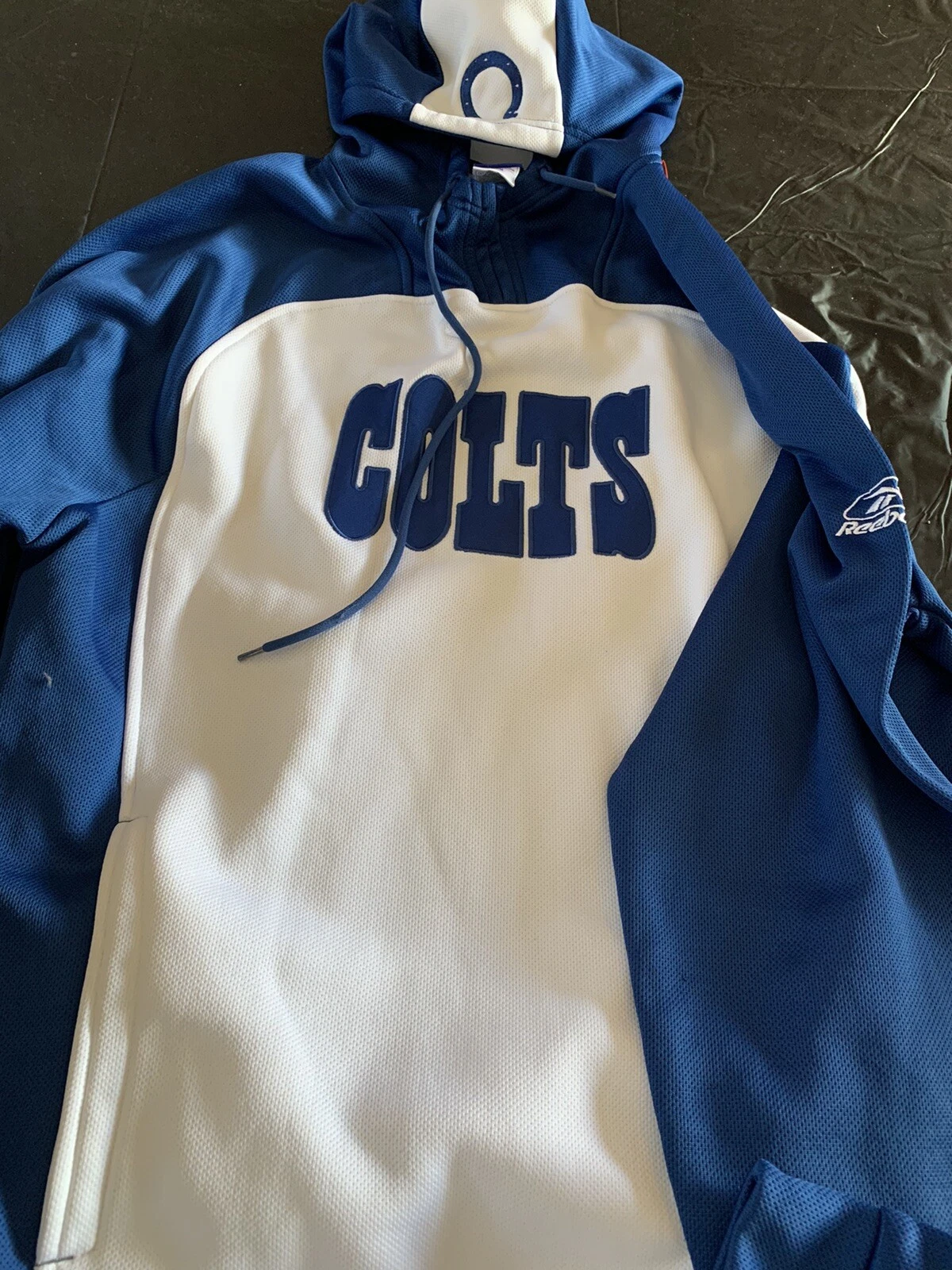 VETEMENTS Felpa con cappuccio Indianapolis Colts Nfl Pullover Apparell bella taglia media leggi nuova senza etichetta