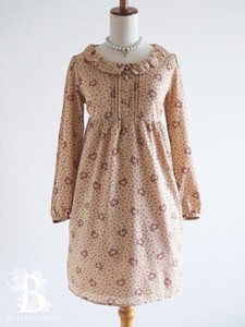 Earth Music Ecology Retro Girly Floral Dress Beige Lolita Japan 94 Liz Lisa Ebay