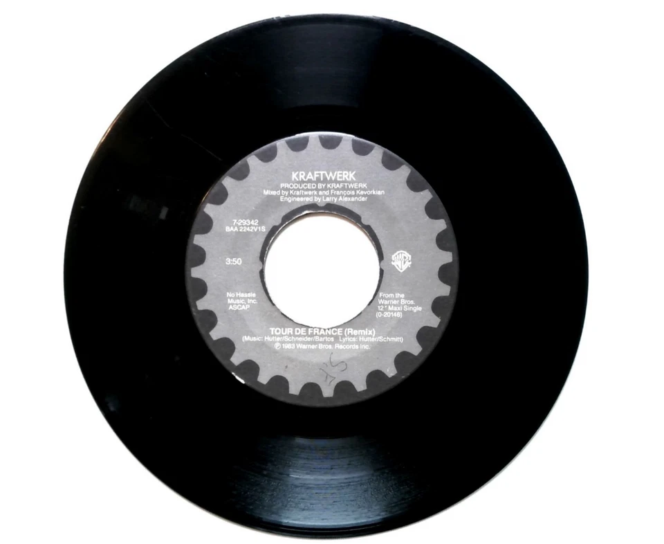 Kraftwerk- Tour De France (Remix + French Version) - Rare 7" Vinyl Single WB Foto 2 de 4