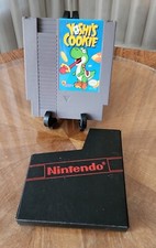 Vintage 1993 Nintendo NES YOSHI'S COOKIE Game Cartridge and Black Sleeve
