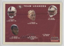 2001 Fleer Tradition Glossy Team Leaders Checklist Terrell Owens Jeff Garcia 0q3