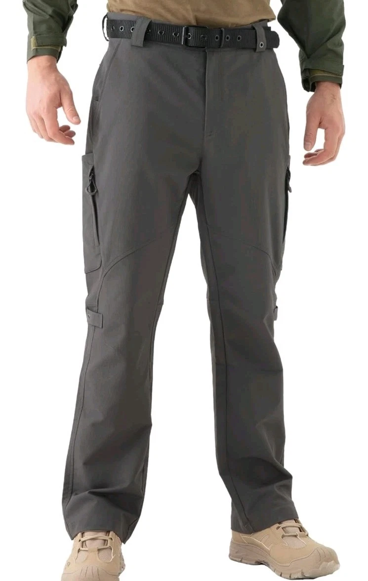 MagnaMan Men's Lg Stretch Tactical Water Resistant Ripstop Cargo Pant 34x30 Grey