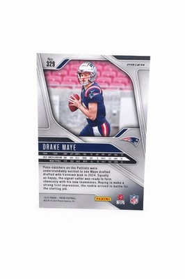 Drake Maye RC 2024 Panini Prizm Orange Lazer Rookie Card Patriots