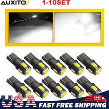 Auxito T10 194 2825 Led Light Bulb White Super Bright Canbus Error Free 1-5set