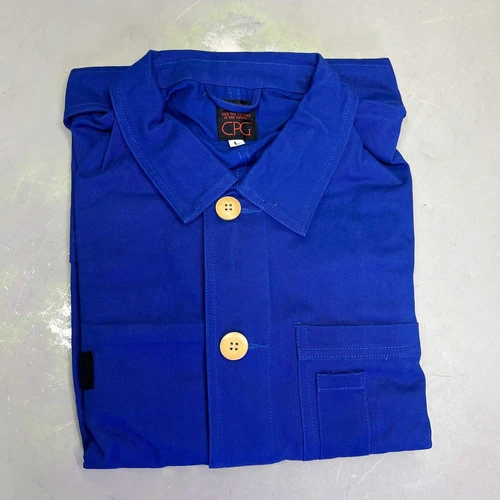 CPG CODEGRAPHY WORLDWIDE 4 Pocket Button Up Shore Coat Men's Sz L Blue image 7