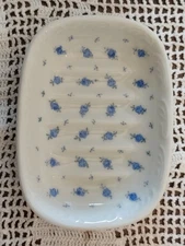 Takahashi Chintz San Francisco Vintage Blue Floral Soap Trinket Dish