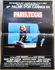 Paris Texas French Movie Poster Original 15"23" 1984 Wim Wenders N. Kinski