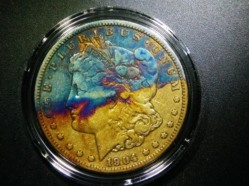 EF DETAIL 1904-O MORGAN DOLLAR BEAUTIFULLY TONED NICE COIN-1163