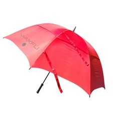 MaxFli Golf Umbrella Double Canopy 68" Large Red On Red