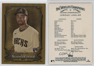 2024 Topps Allen & Ginter Chrome Gold Refractor /50 Jordan Lawlar #99 Rookie RC