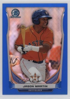 2014 Bowman Chrome Prospects Blue Refractor 99/250 Jason Martin #BCP53 0q3