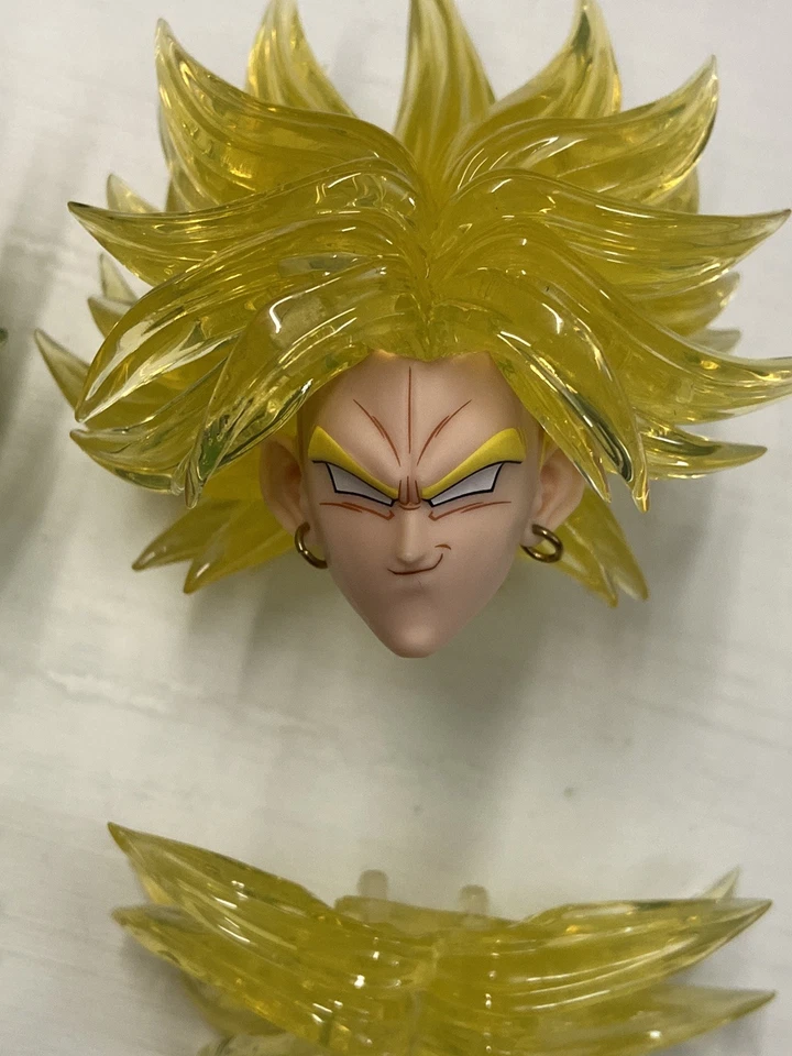 Custom Green/Yellow Hair Broli Head - Image 2 of 4