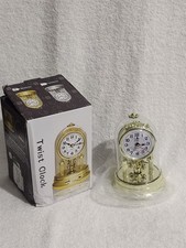 Retro European Style Golden Table Clock Vintage Style with Pendulum Home Decor