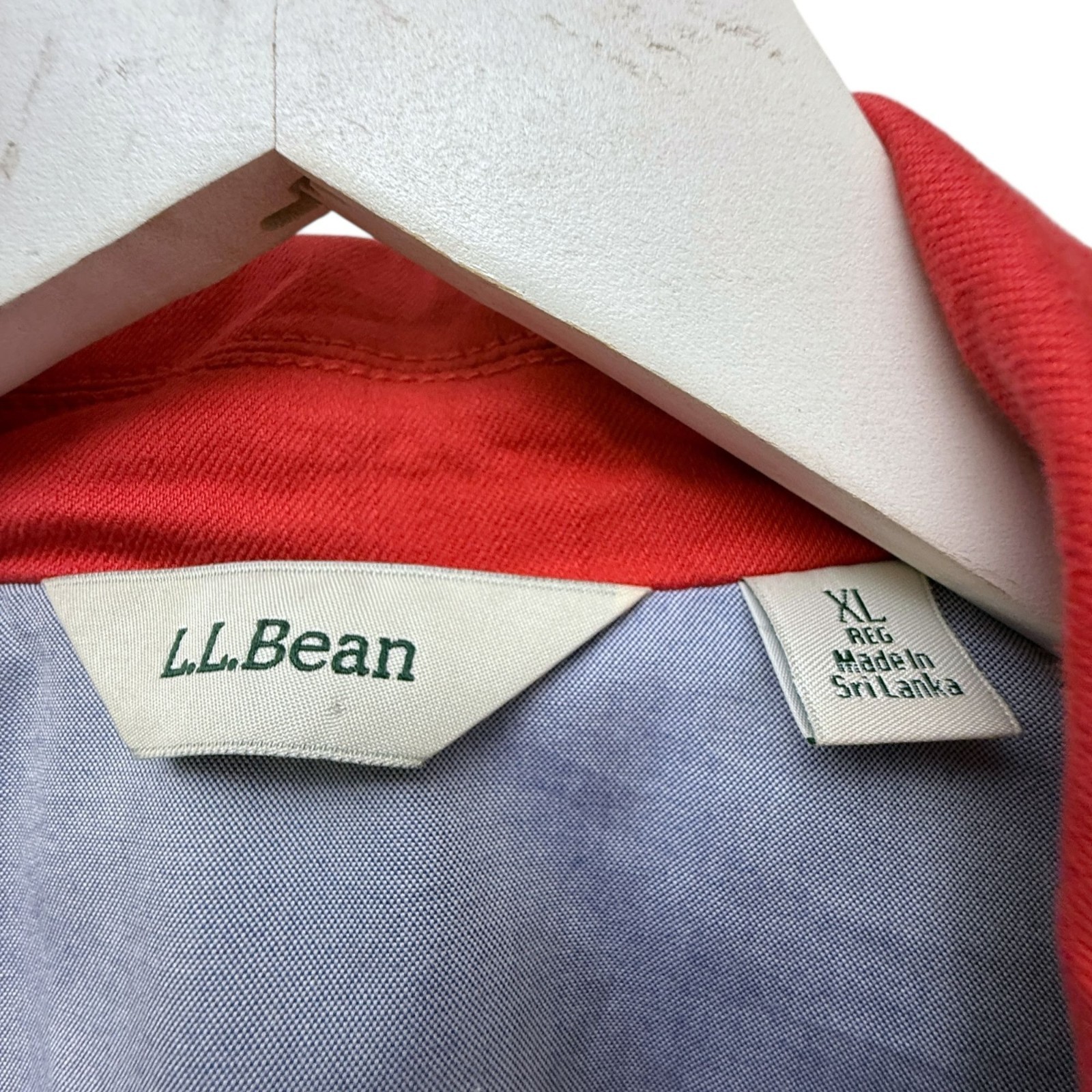 L.L. BEAN Coral Blazer Size XL Casual Womens Jacket Cotton Canvas