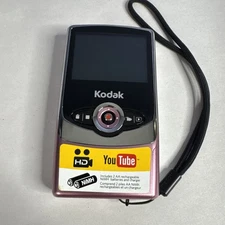 KODAK Zi6 HD Pocket Camcorder Pink Tested | Flip USB Video Camera