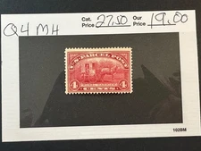 US Scott # Q 4  MH   Parcel Post           2026 Scott Catalogue Value $ 27.50