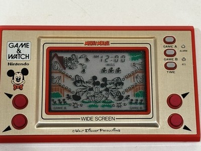 Nintendo Game & Watch Wide Screen Mickey Mouse Mc-25 MIJ 1981 Good