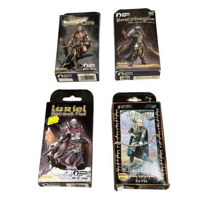 Vintage Andrea Miniatures Elf Archer Luriel Rhonen Beelphegor 54mm Kit Lot 4pc