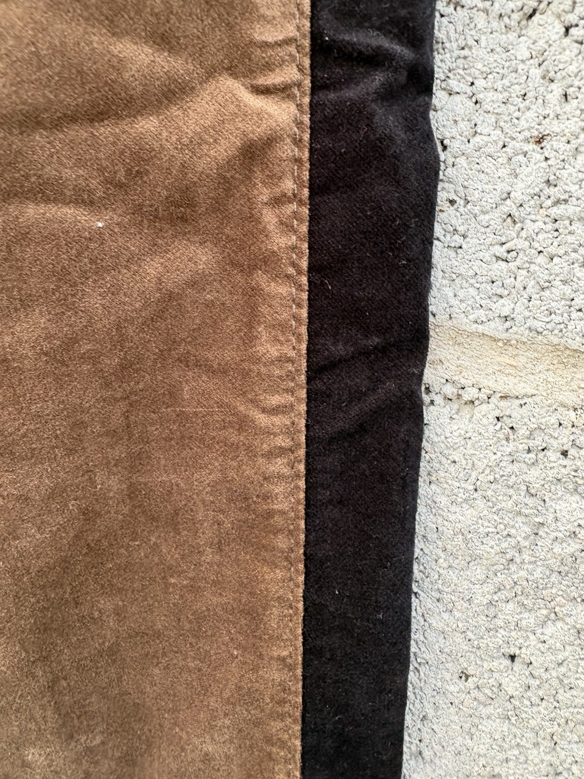 NWT AG Adriano Goldschmied The Mari Tuxedo Stripe Women 26R Pants Brown Velvet thumbnail 2