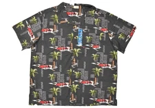 Barefoot in Paradise Men's Hawaiian Button Down Shirt Cotton XXL New with Tags