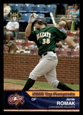 Jamie Romak 2008 Choice Carolina League Top Prospects #16 Lynchburg Hillcats