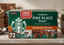Starbucks Pike Place Medium Roast K-Cup Coffee Pods, Keurig, 72 ct.