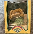 Cabbage Patch Kids 1985 16in Blonde Girl Doll w/ Box, Adoption Papers & BC