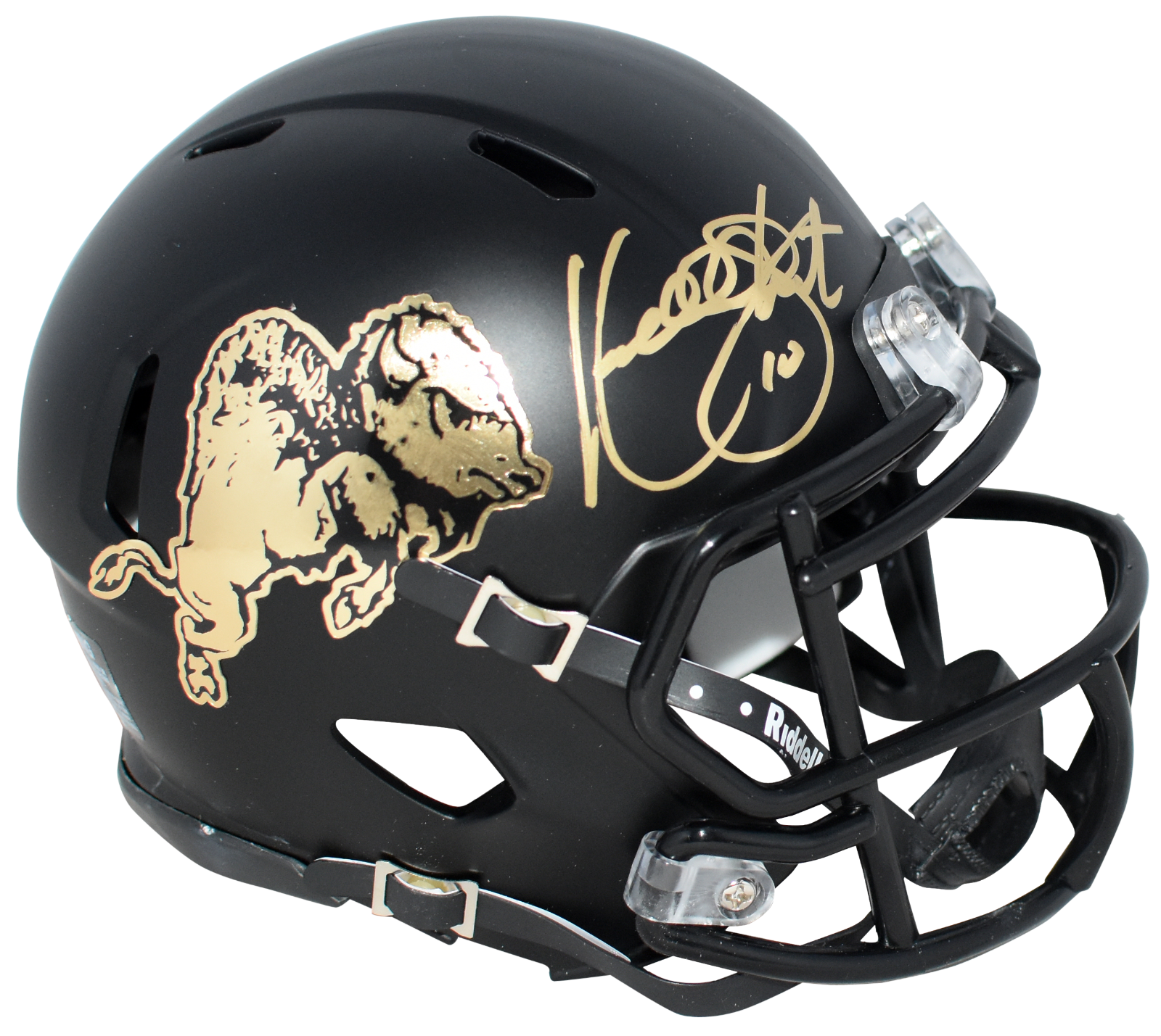 Kordell Stewart Autographed Signed Colorado Buffaloes BLACK SPEED MINI HELMET BECKETT 