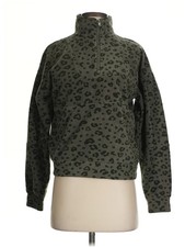 Pink Rose Women Green Fleece S