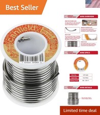 Lead-Tin Solder for Stained Glass - 1Lb Spool, Perfect for Crafters