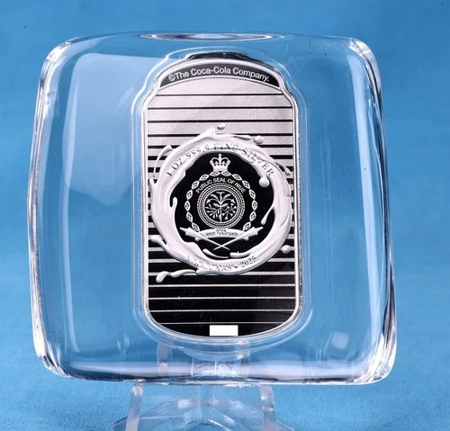 Isole Salomone 2 $ 2025 Cherry Coke 40th Anniversary 1 oz argento con scatola originale PL - Foto 9 di 12