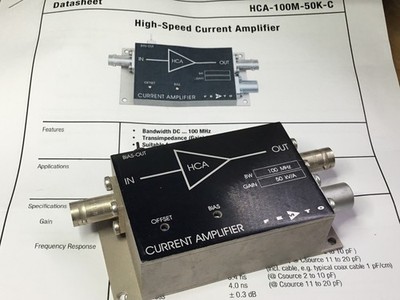 FEMTO High Speed Current Amplifier DC-100MHZ HCA-100M-50K-C