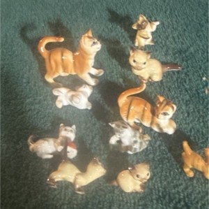 Lot of Miniature Dog Figurines - Mixed Assortment, Non Breed Specific