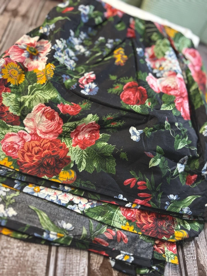 Vtg Ralph Lauren Cosette Isadora CAL KING Size Dust Ruffle / Bed Skirt Cotton - Image 3 of 4