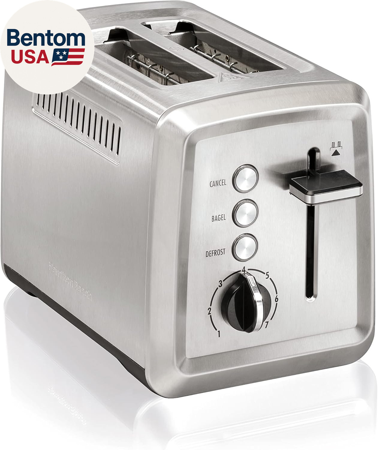 2 Slice Toaster with Extra-Wide Slots, Bagel Setting, Toast Boost, Slide-Out Cru