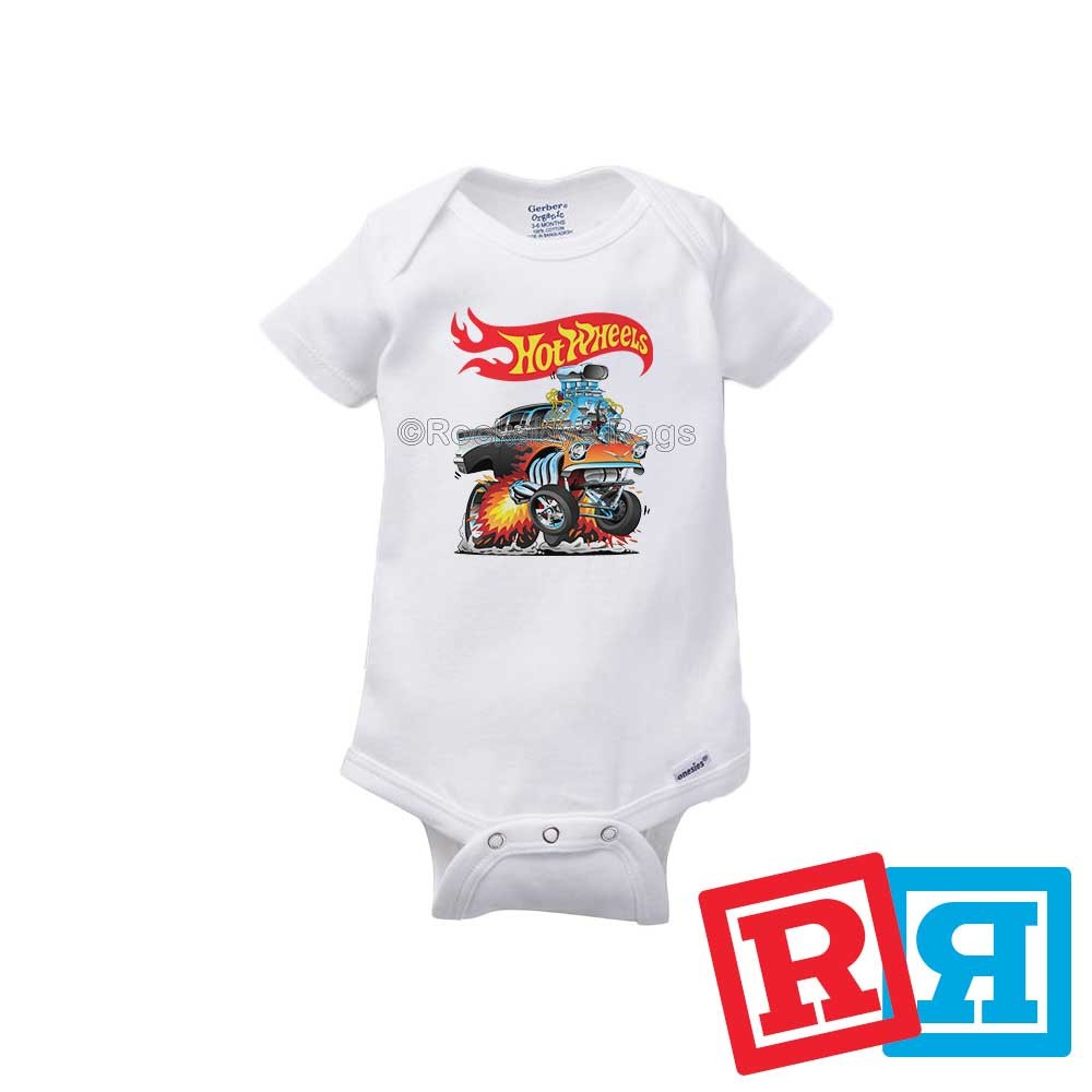 Hot Wheels Muscle Car Gerber Baby Onesie® Cotton Short Sleeve Bodysuit