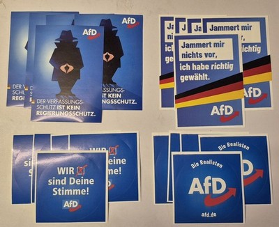 40 × AfD Aufkleber, Sticker, Partei, Ampel, Grüne. Bundestagswahl. 