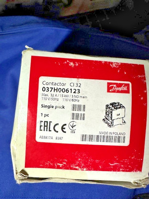 NEW DANFOSS 037H006123 CONTACTOR TYPE CI 32  110V COIL