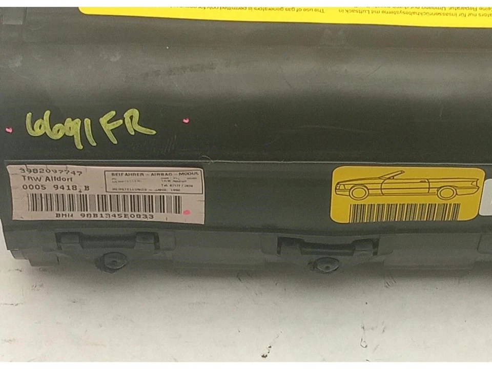 BMW 328i E36 Passenger Right Front Dashboard Dash Air Bag Airbag Fits 1996-1999 Foto 4 de 4