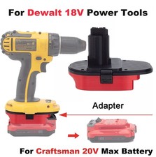 Battery Adapter For Craftsman 20V Max Battery Convert to for Dewalt 18V Tool New